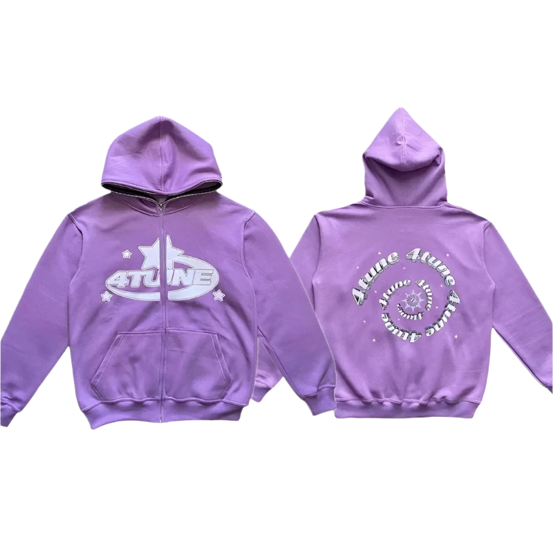 Star Letter Print Hoodie