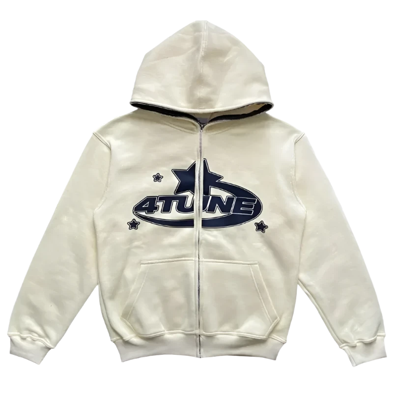 Star Letter Print Hoodie