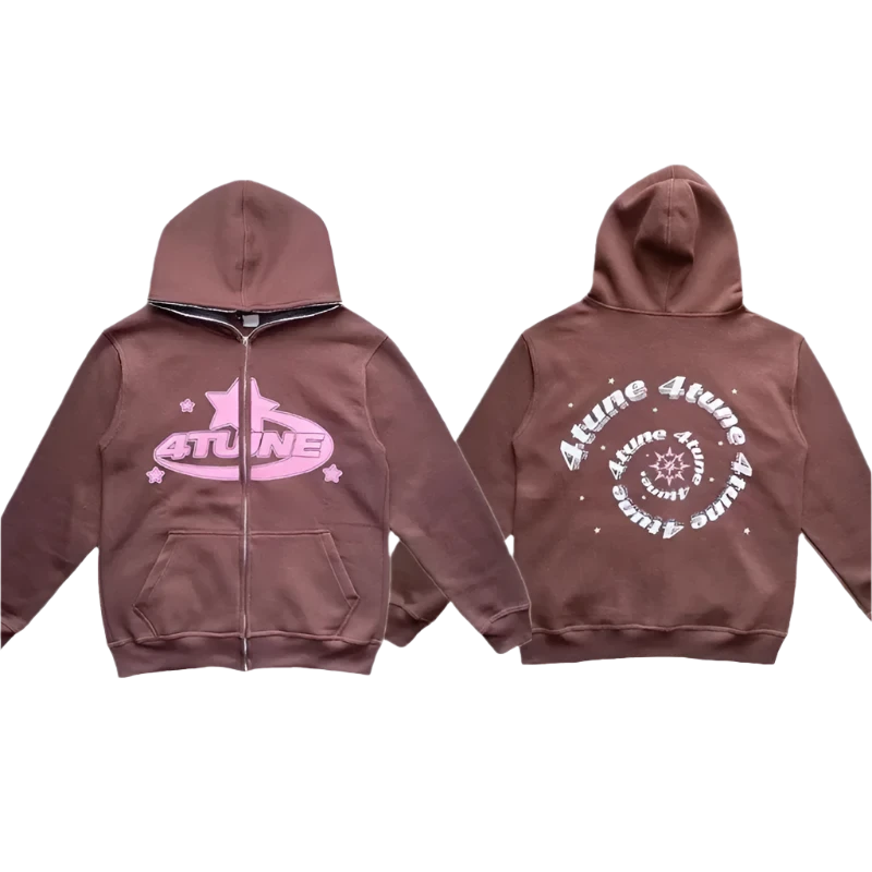 Star Letter Print Hoodie