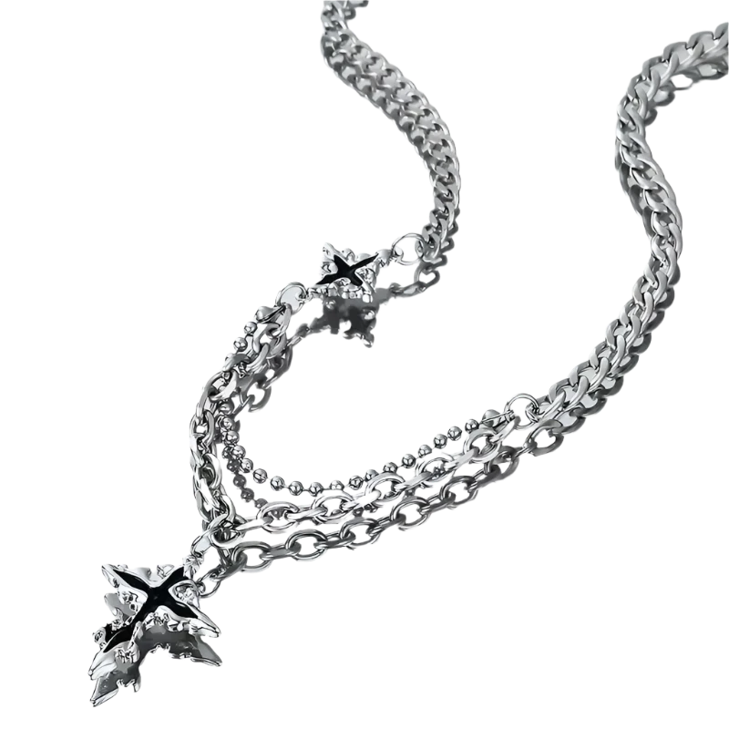 Black Cross Necklace