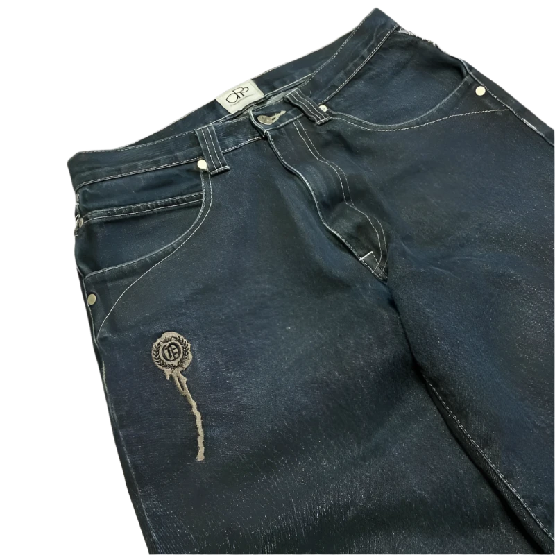 Skull Design Baggy Jeans