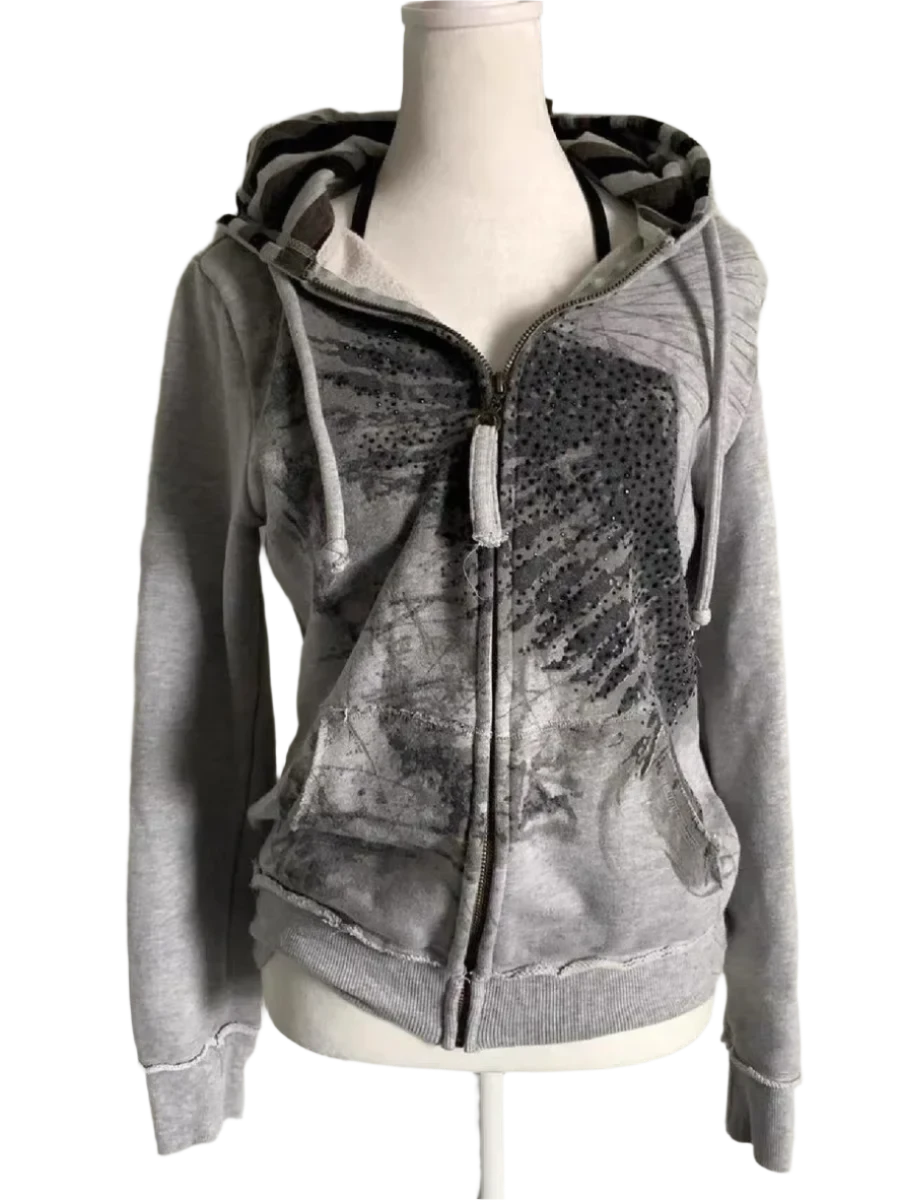 Grunge Winter Style Zipup Hoodie